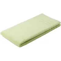 Gozze Badematte GÖZZE "Monaco 1,1" Gr. 3, grün (hellgrün), H:5mm, Baumwolle, Badematten, Badematte, Badteppich, Frottier-Qualität, Uni Farben, mit Bordüre