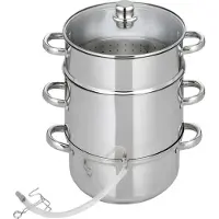 Elo Einkochtopf "Entsafter Galactica", silber (edelstahlfarben), B:26cm H:33cm Ø:26cm, Töpfe, Einkochtopf, Ø 26 cm, Induktion