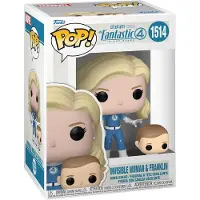 Funko POP! FK83583 - The Fantastic Four: First Steps POP! & Buddy Marvel Vinyl Figur Invisible Woman & Franklin 9 cm - Neu