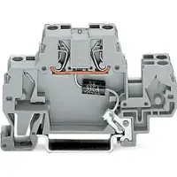 Wago 870-523/281-589 Bauelementklemme,Doppelstock,mit Suppressordiode,grau 870523281589 - 25 Stück