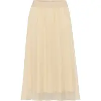 Saint tropez Midirock SAINT TROPEZ "CoralSZ Skirt", Damen, Gr. S (36), grau (fog), Web, Obermaterial: 100% Polyester, unifarben, regular fit wadenlang, Röcke Midirock, aus Chiffon