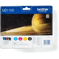 Brother LC1100VALBP, Schwarz, Cyan, Magenta, Gelb, 4 Stück(e), 450 Seiten, 325 Seiten, Multipack