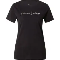 Armani Exchange für Damen. XW000839AF10356MC021 T-shirt Regular Fit schwarz (M), Lässig, Baumwolle, Kurzarm