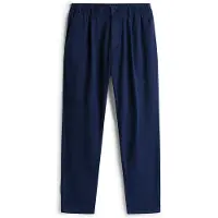Tommy Hilfiger Stoffhose TOMMY JEANS "TJM ISAAC LIGHT COTTON PANTS", Herren, Gr. 31, Länge 34, blau (schwarz night navy), Web, Obermaterial: 100% Baumwolle, regular fit lang, Hosen Stoffhose, Mit Gürtelschlaufen