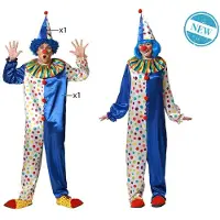 Atosa Arlequín Clown Herrenkostüm
