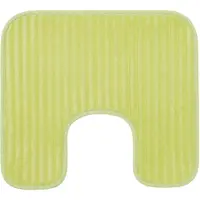 Gozze "Berlin" Höhe 7 mm rutschhemmend beschichtet fußbodenheizungsgeeignet Badteppich, Uni Farben, Cord Optik, waschbar