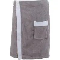 Carl Ross Kilt "80200" Gr. 55, weiß (platin, weiß), 55/140, Frottier, Hausmäntel, Kilt