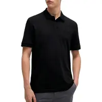 BOSS für Herren. 50520109 Pe Interlock Poloshirt schwarz (XXL), Lässig, Baumwolle, Kurzarm