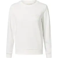 Gant für Damen. 4202586 Tonal Shield Rundhals-Sweatshirt in Gebrochenes Weiß (XS), Lässig, Baumwolle