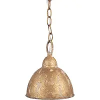 Clayre & Eef Hängelampe Ø 20x22 cm Goldfarbig Metall