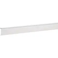 Hager SL20080229016 Sockelleistenkanal-Oberteil mit Teppichleiste PVC zu SL 20x80mm verkehrsweiß - 2 Meter