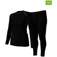 Halti Neva Merino Base Layer set Women's black (P99) 36