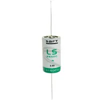 Saft LS26500 Lithium Batterie Li-SOCI2, C-Size mit axialem Draht