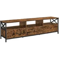 Vasagle Lowboard TV-Schrank, 3 Schubladen, Breite 178cm, Stahlgestell