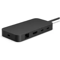 Microsoft Surface USB4 Dock, Kabelgebunden, USB4, 1000 Mbit/s, Schwarz, 60 Hz, Kensington