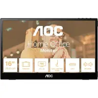 AOC 16T3EA, 39,6 cm (15.6"), 1920 x 1080 Pixel, Full HD, 16:9, 4 ms, 60 Hz