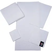 Ross Waschhandschuh "Cashmere feeling", weiß, B:16cm L:22cm, Frottier, Baumwolle, Handtücher, Waschhandschuh, mit Wellen-Bordüre
