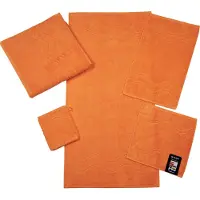 Ross Gästehandtuch "Cashmere feeling", orange (dahlie), B:30cm L:50cm, Frottier, Baumwolle, Handtücher, Gästehandtuch, 100% Baumwolle, mit Wellen-Bordüre, große Farbauswahl