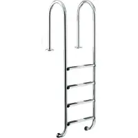 Waterman Poolleiter Edelstahl für Tiefbecken mit 150 cm höhe - kompakt