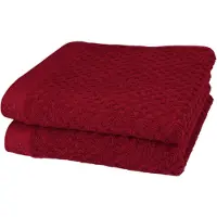 Ross Handtücher "Harmony", rot (kirsche), B:50cm L:100cm, Frottier, Baumwolle, Handtücher, Handtücher, 100 % Baumwolle, Hoch Tief Struktur, viele Farben