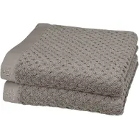 Ross Handtücher "Harmony", grau (flanell), B:50cm L:100cm, Frottier, Baumwolle, Handtücher, Handtücher, 100 % Baumwolle, Hoch Tief Struktur, viele Farben