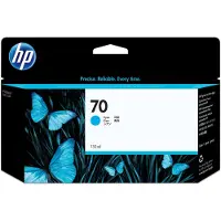 HP 70 Cyan DesignJet Druckerpatrone, 130 ml, DesignJet Z2100 Fotodruckerserie, DesignJet Z5200 PostScript-Drucker, Thermal Inkjet, Cyan, Singapur, 40 mm, 202 mm