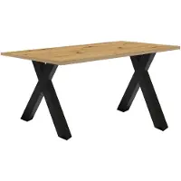 Mäusbacher Schreibtisch MÄUSBACHER "Mio", braun (asteiche), B:120cm H:75cm T:70cm, Tische, Schreibtisch