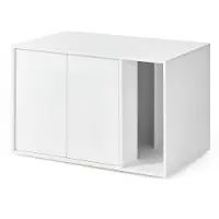 Songmics Katzenklo-Schrank, Snapsemble – superschnelle Montage – Größe 80 x 50 x 50 cm