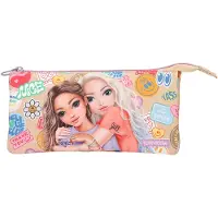 TOPModel Federmäppchen TOPModel Girl Power - beige, 3 Fächer, Polyester