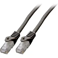 Efbe-Schott EFB Elektronik K8104SW.1,5, 1,5 m, Cat6, U/UTP (UTP), RJ-45, RJ-45, Schwarz