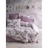 L'essentiel Maison , Maro - Dusty Rose, Ranforce Super King Bettbezug-Set (EU) (IT), Staubige Rose, 100 % BAUMWOLLE RANFORCE, 260 x 220 cm