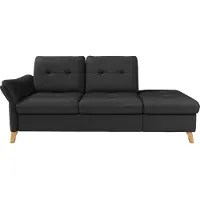 Sit&More Recamiere SIT & MORE "Göteborg", schwarz, B:210cm H:90cm T:92cm, Sofas, Recamiere, inklusive Federkern