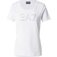 EA7 für Damen. 7W000536_AF10373 T-Shirt Train Logo Series weiß (XS), Lässig, Sportlich, Baumwolle, Kurzarm