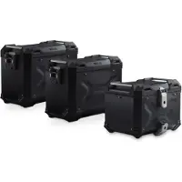 SW-Motech TRAX ADV Koffer-Komplettset schwarz inkl. Träger, Schlösser, Taschen Aluminium