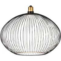 Segula LED Floating Filo schwarz Oval300 E27 6W 2.200 K dim.