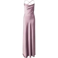 Vera Mont Abendkleid "Abendkleid mit Wasserfallausschnitt", Damen, Gr. 44, EURO, lila (powder lila), 97% Polyester PES. 3% Elasthan EL., Kleider Abendkleid