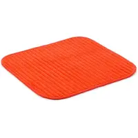 Gozze "Berlin" Höhe 7 mm rutschhemmend beschichtet fußbodenheizungsgeeignet Badteppich, Uni Farben, Cord Optik, waschbar