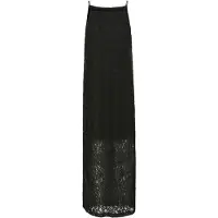 Kaffe Midikleid "Damen Kleid KAlora", Damen, Gr. 44, N-Gr, schwarz (schwarz deep), Obermaterial: 35% Polyamid PA. 35% Viskose CV. 30% Baumwolle CO., Kleider Midikleid