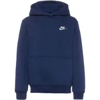 Nike Kinder Kapuzenpullover Club Fleece Big Kids Hoodie FD3000-410 137-147 - Midnight Navy/White - 137-147