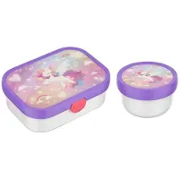 Mepal Lunchbox "Obst- und Bentobox Campus (2025) 300 & 750 ml 2er Set", bunt (unicorn glow), B:2cm H:2cm L:2cm, Kunststoff, Lebensmittelaufbewahrungsbehälter, Lunchbox, Spülmaschinengeeignet