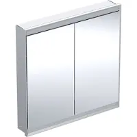 Geberit Spiegelschrank One 90x90x15cm, AL elox., m ComfortL, 2 Tür.