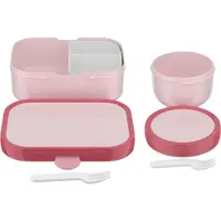 Mepal Lunchbox "Obst- und Bentobox Campus (2025) 300 & 750 ml 2er Set", pink (cool pink), B:2cm H:2cm L:2cm, Kunststoff, Lebensmittelaufbewahrungsbehälter, Lunchbox, Spülmaschinengeeignet