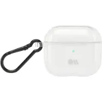 Case-mate CASE MATE, Airpods 3 Tough Silikonhülle mit Metallhalterung, Transparent