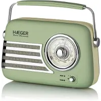 Haeger RB-GRE.001A, Tragbar, Analog, FM, 87,5 - 108 MHz, 5 W, 65 dB