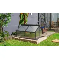 Pergart Vitavia Frühbeet "Gaia Jumbo" schwarz Frühbeet (119 x 83 x 72 cm) 4 mm HKP