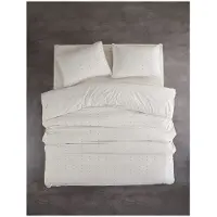 L'essentiel Maison Renforcé-Bettwäsche-Set in Creme - 155x220 cm