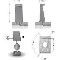 Bega 84176K3 Garten- und Wegeleuchte, Grafit 3000 K