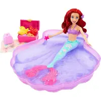 Mattel Disney Princess Disney Prinzessin, Arielle-Puppe und Poolset mit formbarem Sand, inspiriert vom Disney-Film „Arielle, die Meerjungfrau“, Modepuppe, Weiblich, 3 Jahr(e), Mädchen, 350 mm, 500 g