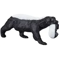 Animal planet Mojo Fun Honey Badger female with cub, 3 Jahr(e), Wildlife, Schwarz, Weiß, Polyvinylchlorid (PVC)