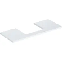 Geberit Waschtisch-Platte One 120x3x47cm, w/l hochgl., Ausschn mit.